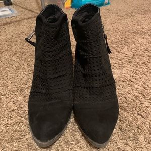 Black zip up booties!